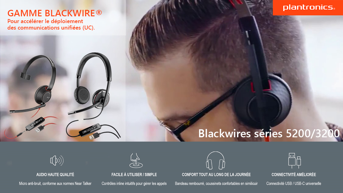 Gamme Blackwire Plantronics 5200-3200