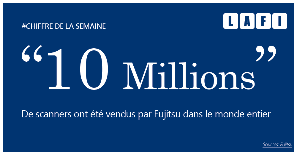 10 millions de scanners vendus par Fujitsu dans le monde entier :