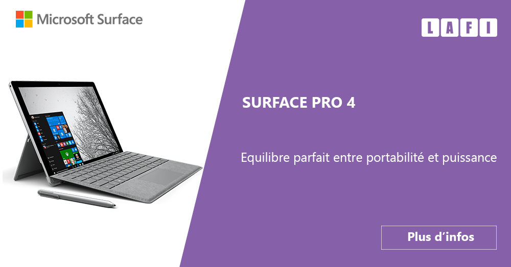 PC et Tablette : Microsoft Surface Pro 4